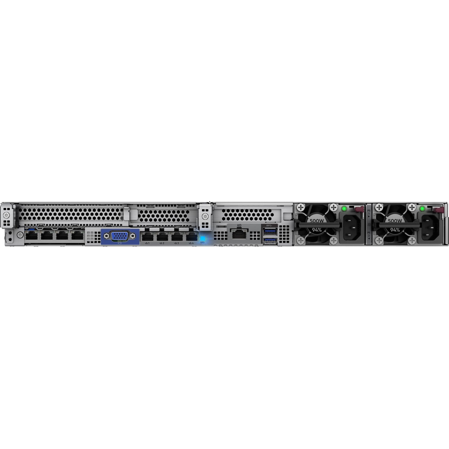 HPE ProLiant DL325 G10 Plus 1U Rack Server - 1 x AMD EPYC 7402 2.80 GHz - 128 GB RAM - 34.56 TB SSD - (9 x 3.84TB) SSD Configuration - Serial Attached SCSI (SAS), Serial ATA Controller