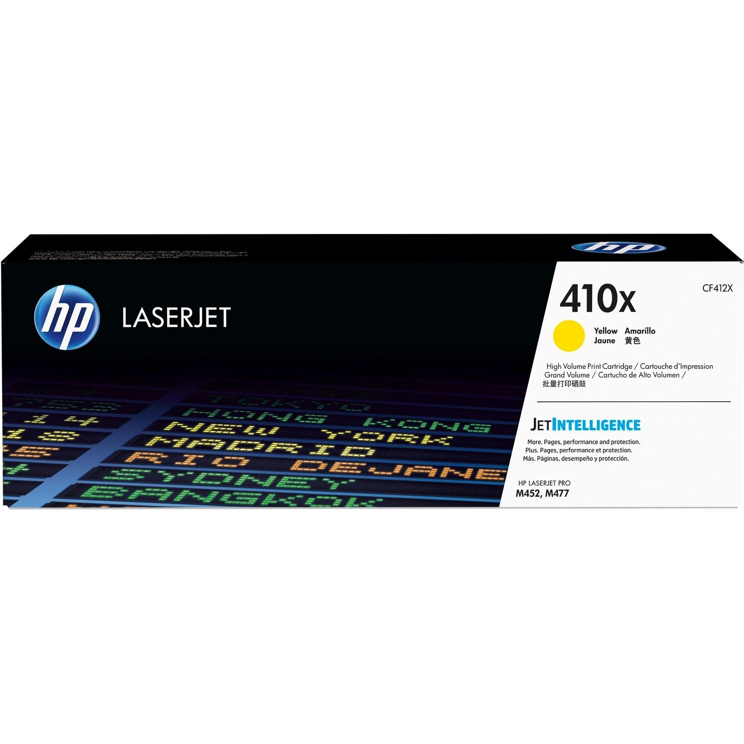 HP 410X Original High Yield Laser Toner Cartridge - Yellow Pack