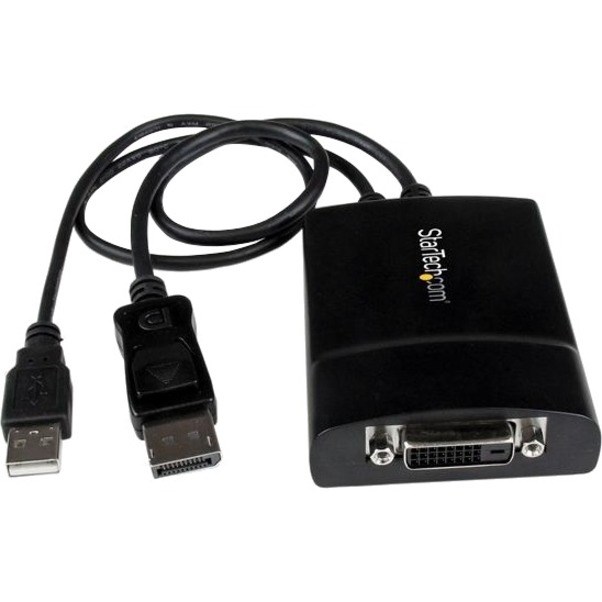 StarTech.com DisplayPort to DVI Dual Link Active Adapter, DisplayPort to DVI-D Adapter/Video Converter 2560x1600 60Hz, DP to DVI Adapter