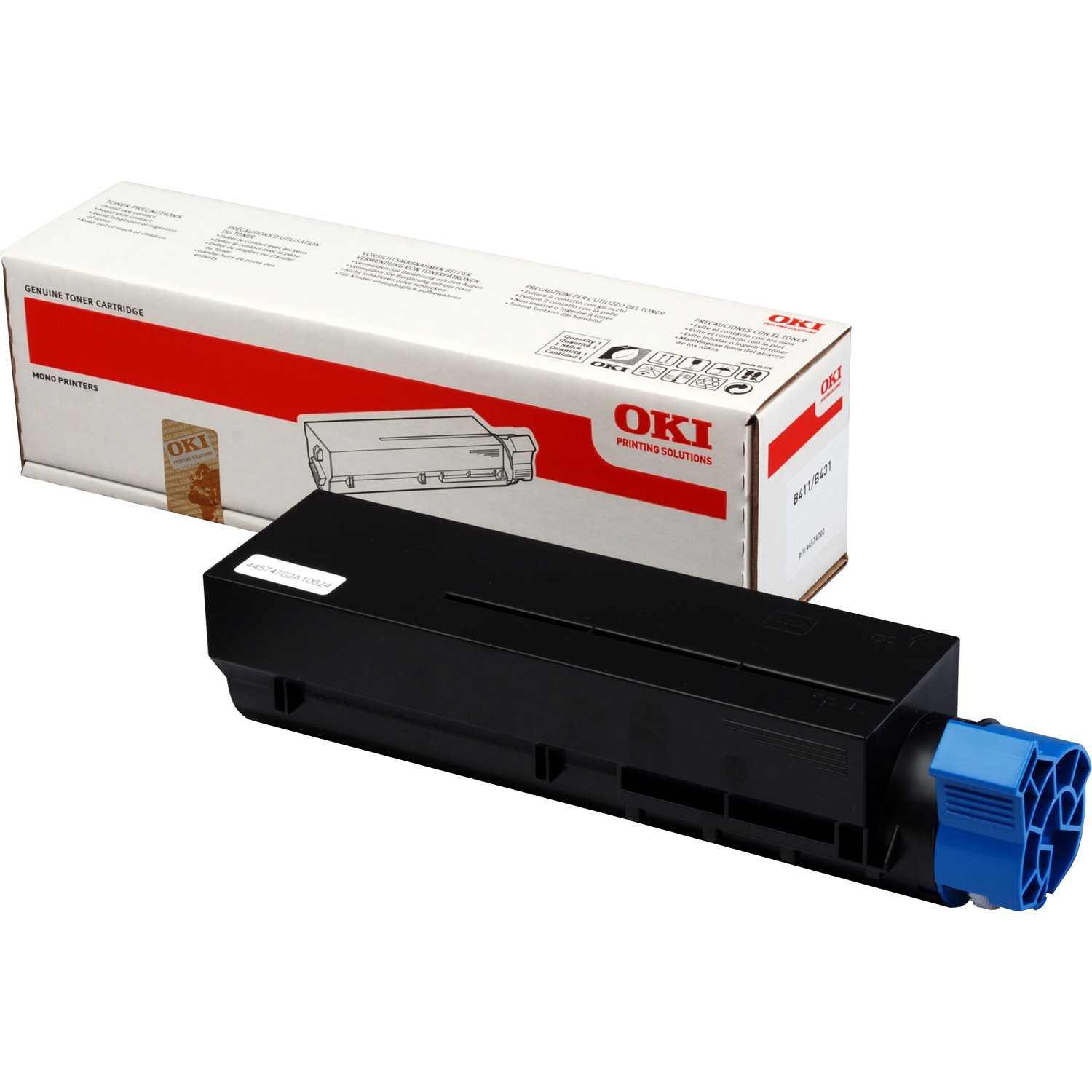 Oki 44574702 Original LED Toner Cartridge - Black - 1 Pack