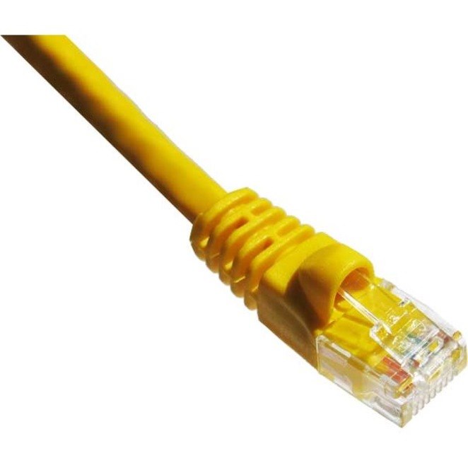 Axiom 6FT CAT6A 650mhz Patch Cable Molded Boot (Yellow)