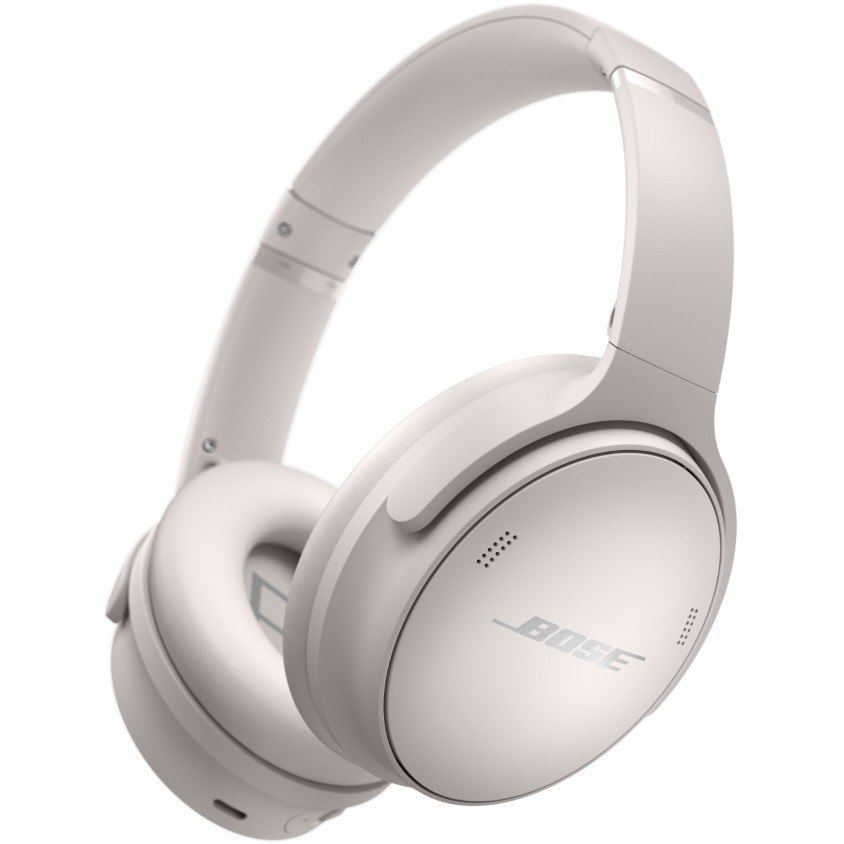 Bose QuietComfort 45 Wired/Wireless Over-the-ear Stereo Headset - Smoke White