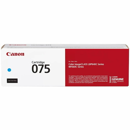 Canon 075 Original Laser Toner Cartridge - Cyan Pack