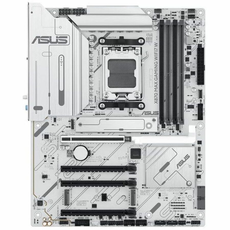 Asus X870 MAX GAMING WIFI7 W Gaming Desktop Motherboard - AMD X870 Chipset - Socket AM5 - ATX