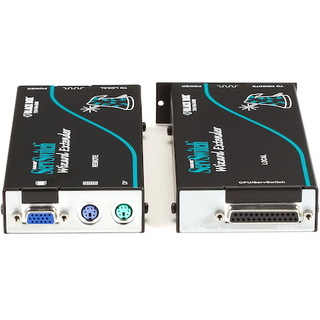 Black Box Wizard KVM Extender - VGA, PS/2, RS232, Single-Access, CATx, Skew Compensation