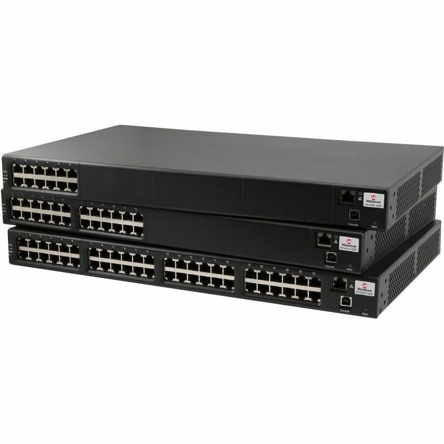 Microchip PD-9512-10GC PoE Module with power cord