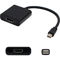 AddOn 5-Pack of Mini-DisplayPort 1.1 Male to HDMI 1.3 Female Black Active Adapters For Resolution Up to 2560x1600 (WQXGA)