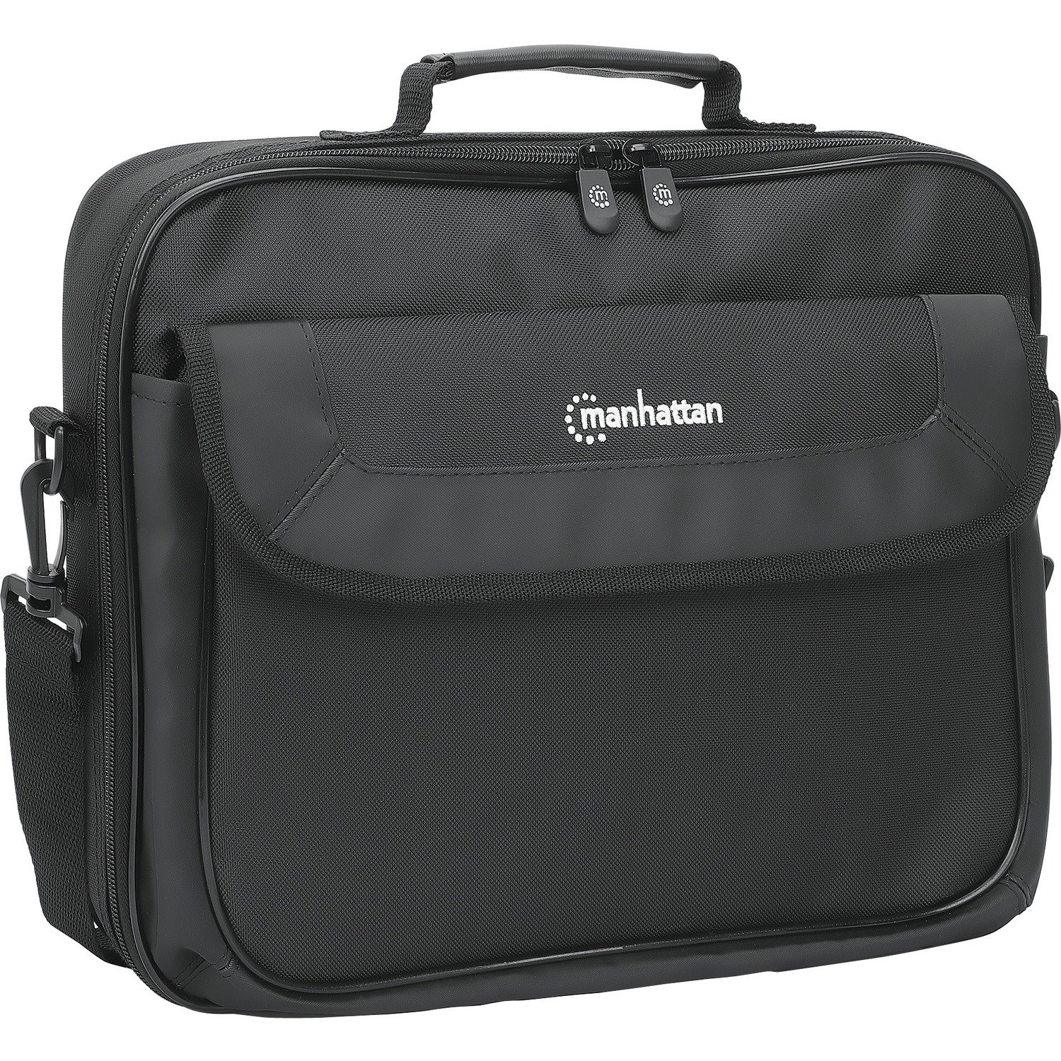 Manhattan Cambridge Laptop Bag 13.1In- Black Clamshell