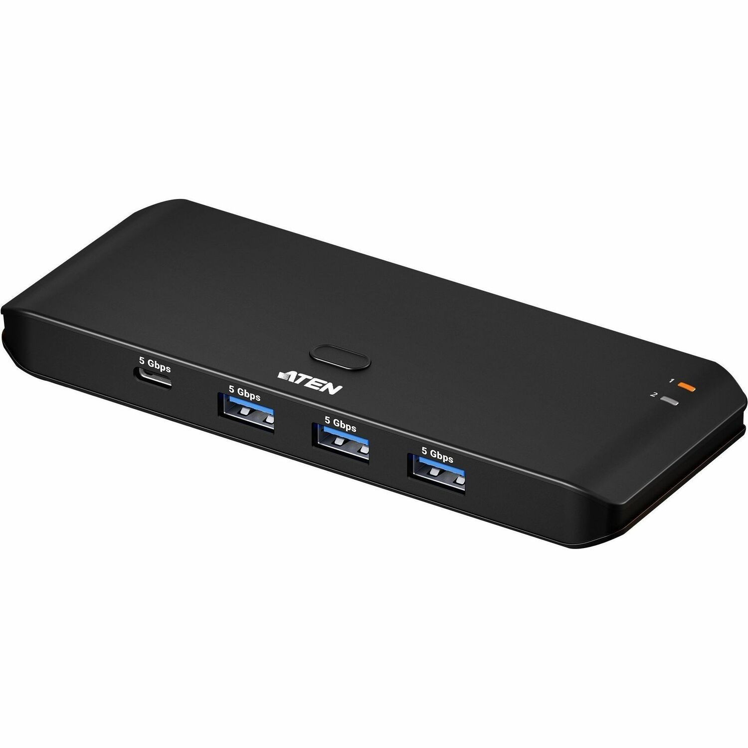 ATEN US5324 USB Switch - USB 3.2 (Gen 1) Type A, USB 3.2 (Gen 1) Type C - 640 MB/s - Desktop, Notebook, Printer, Flash Drive, Workstation - Portable