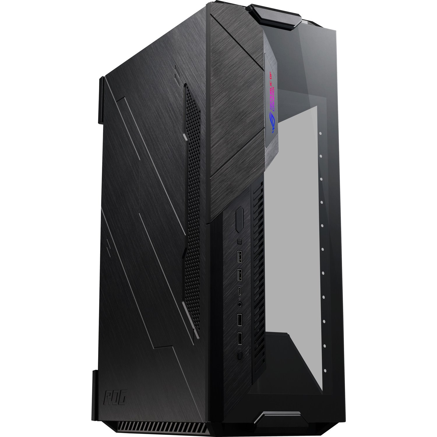 Asus ROG Z11 Computer Case - Mini ITX, Mini DTX Motherboard Supported - Mini-tower - Aluminium, Tempered Glass - Black