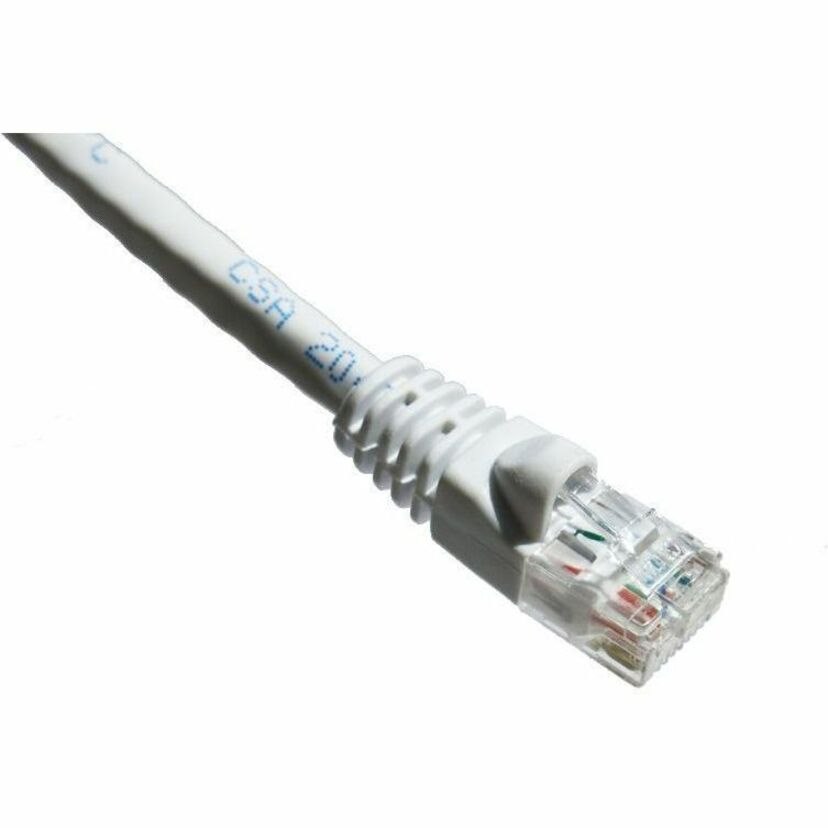 Axiom 14FT CAT6A 650mhz Patch Cable Molded Boot (White)