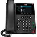 Poly VVX 350 IP Phone - Corded - Corded - Desktop, Wall Mountable - Black