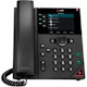Poly VVX 350 IP Phone - Corded - Corded - Desktop, Wall Mountable - Black