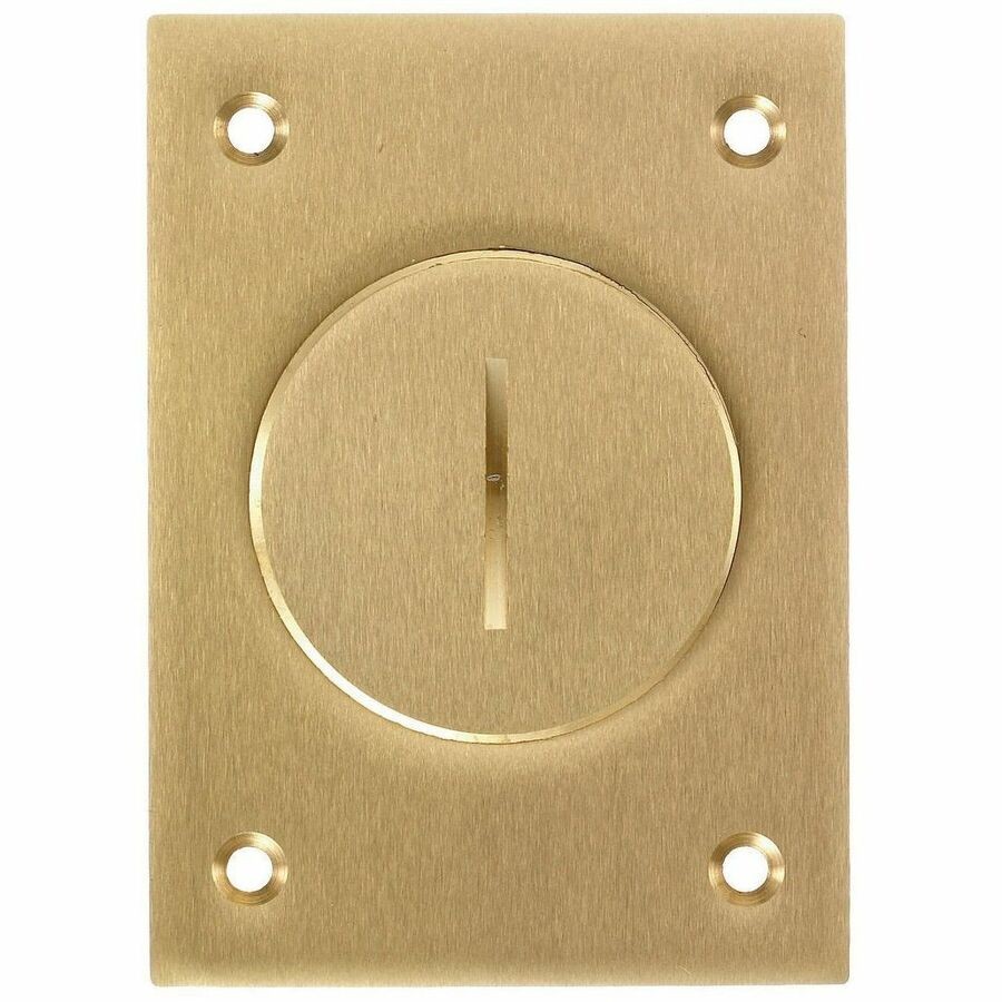 Hubbell F-Box CVR, Rect (2-1/8), BRS