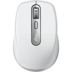 Logitech MX Anywhere 3 for Mac Compact Performance Mouse, Wireless, Comfortable, Ultrafast Scrolling, Any Surface, Portable, 4000DPI, Customizable Buttons, USB-C, Bluetooth, Apple Mac, iPad, Pale Gray