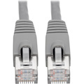 Eaton Tripp Lite Series Cat6a 10G Snagless Shielded STP Ethernet Cable (RJ45 M/M), PoE, Gray, 3 ft. (0.91 m)