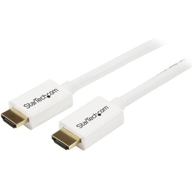 StarTech.com 2m (6 ft) White CL3 In-wall High Speed HDMI Cable - Ultra HD 4k x 2k HDMI Cable - HDMI to HDMI M/M