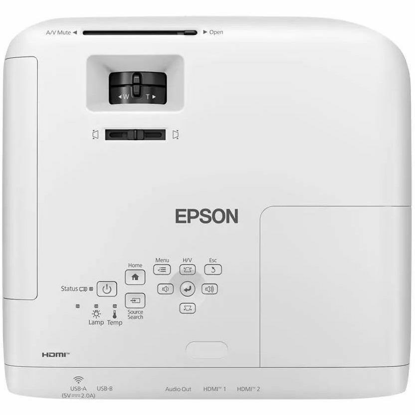 Epson EH-TW840 3LCD Projector - 16:9 - Desktop, Ceiling Mountable - White