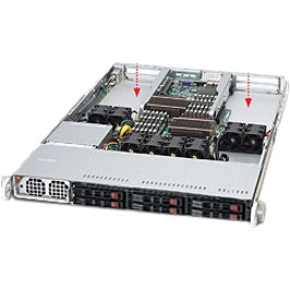 Supermicro SuperServer 1026GT-TF Server Barebone System - 1U Rack-mountable - Socket B LGA-1366 - 2 x Processor Support