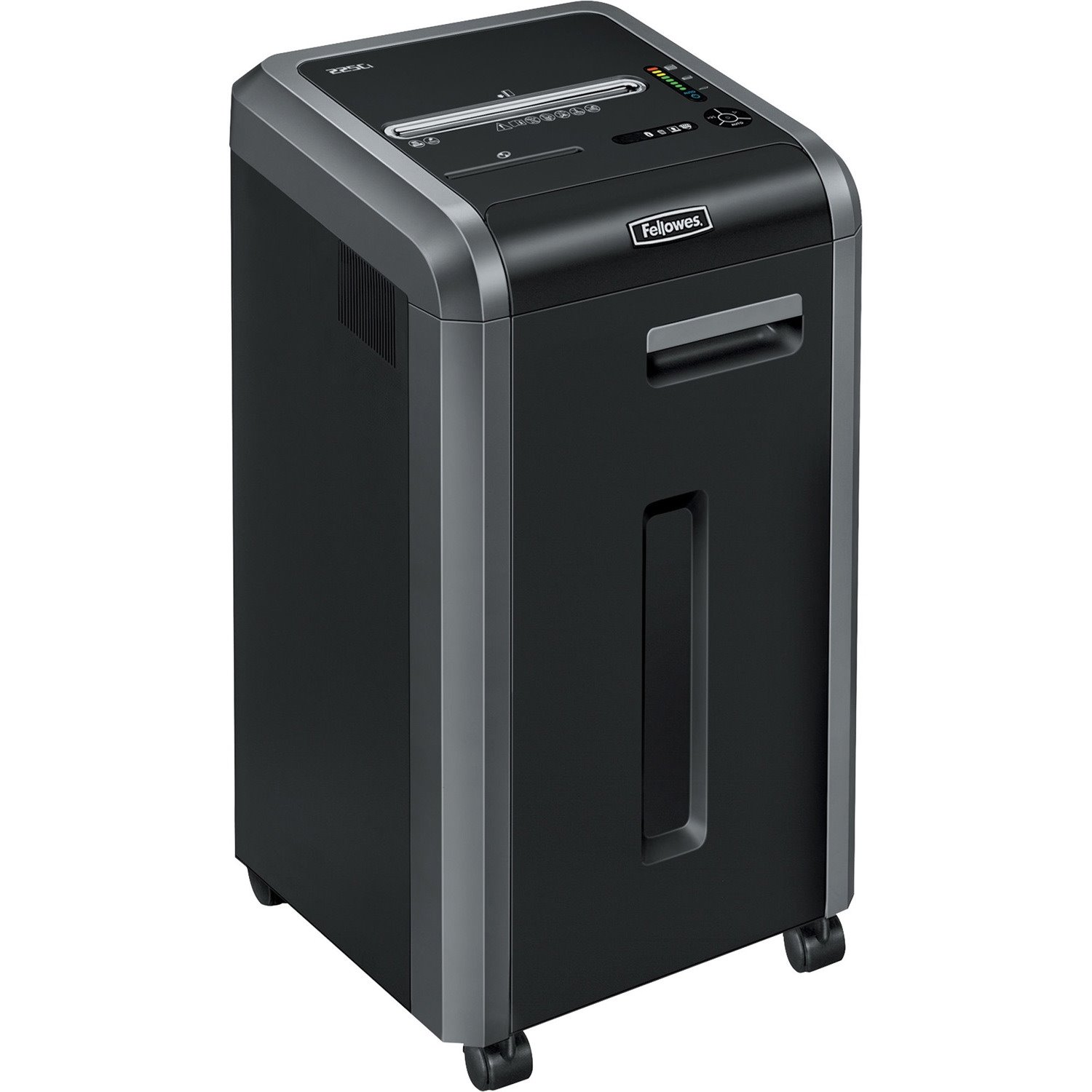 Fellowes&reg; 225Ci Paper Shredder | 100% Jam Proof, 22-Sheet, Cross-Cut Security, Commercial Grade | 3825001 Model, Black