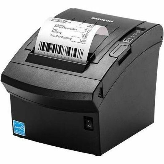Bixolon SRP-350plusV Hypermarket, Lottery, Restaurant Direct Thermal Printer - Monochrome - Receipt Print - Ethernet - USB - USB Host - With Cutter - Black
