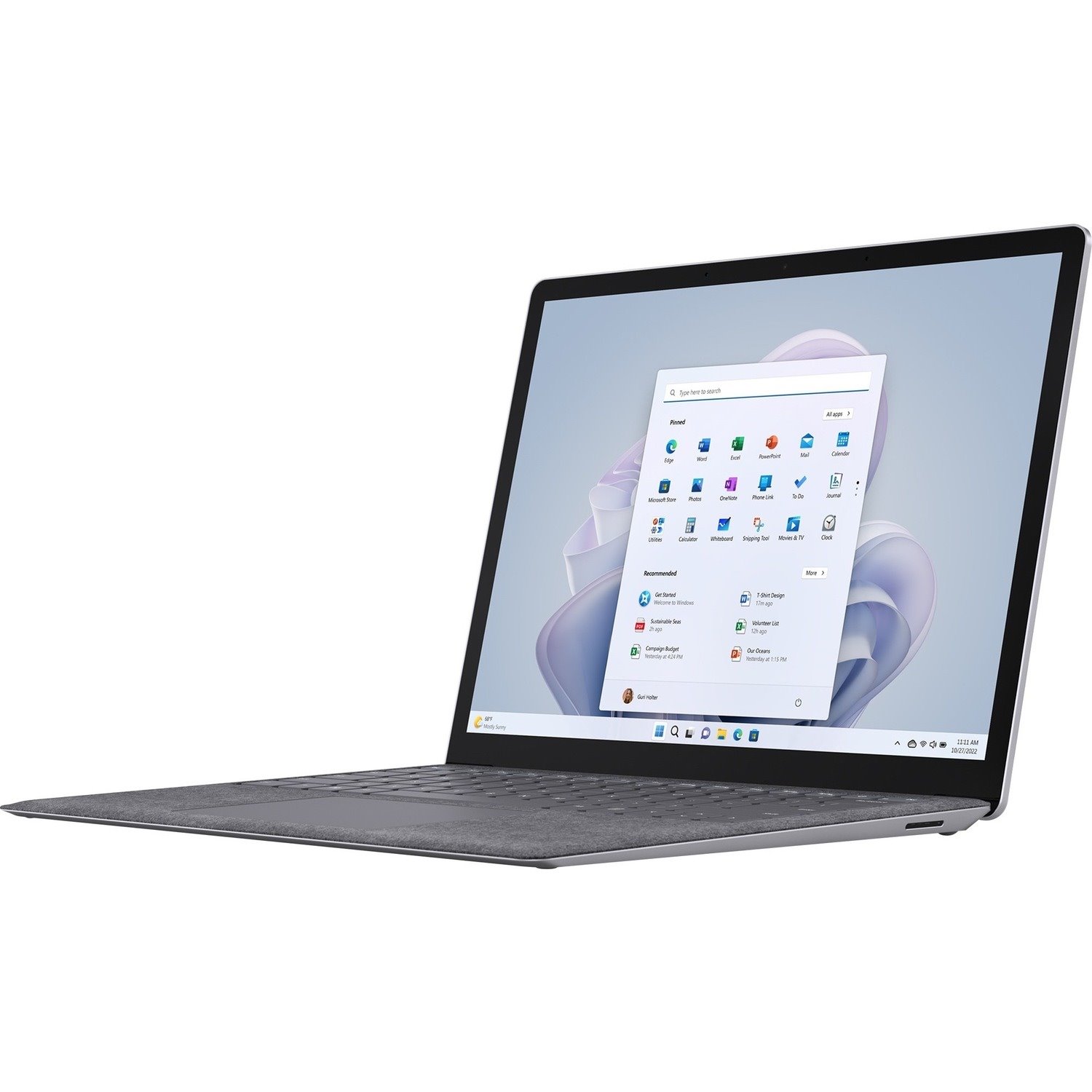 Microsoft Surface Laptop 5 13.5" Touchscreen Notebook - Intel Core i5 12th Gen i5-1245U - Intel Evo Platform - 16 GB - 256 GB SSD - English Keyboard - Platinum - TAA Compliant