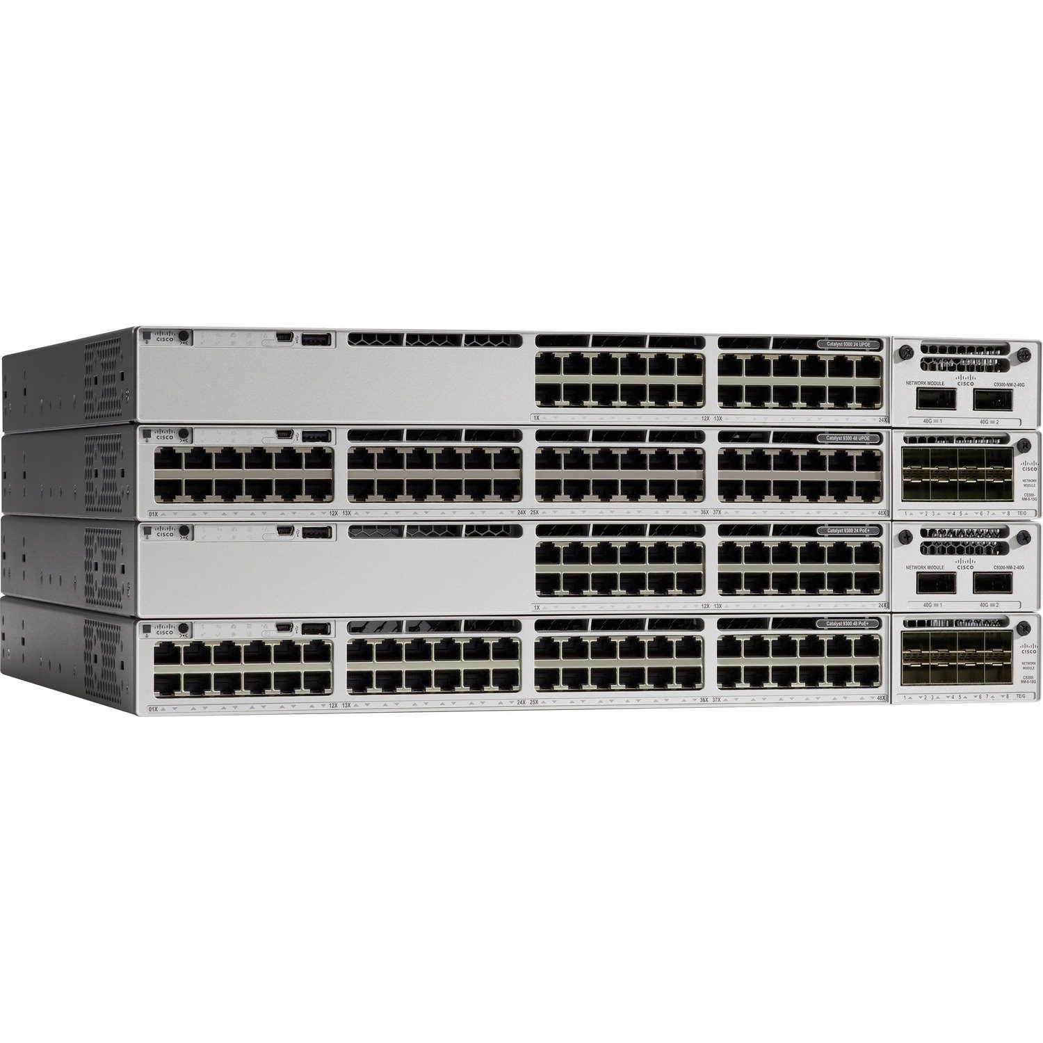 Cisco Catalyst 9300 C9300-24S Manageable Ethernet Switch - Gigabit Ethernet - 1000Base-X - Refurbished