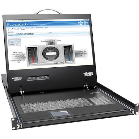 Eaton Tripp Lite Series NetCommander 16-Port Cat5 KVM over IP Switch - 19 in. LCD, 2 Remote + 1 Local User, 1U Rack-Mount, TAA