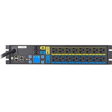 Eaton Managed rack PDU, 2U, L5-30P input, 2.88 kW max, 120V, 24A, 10 ft cord, Single-phase, Outlets: (16) 5-20R