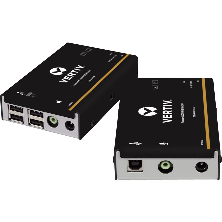 Vertiv Avocent LongView 4010P KVM Extender Kit | Single-Link DVI | EDID | USB 2.0 | 1080p Digital Video | Transmitter & Receiver