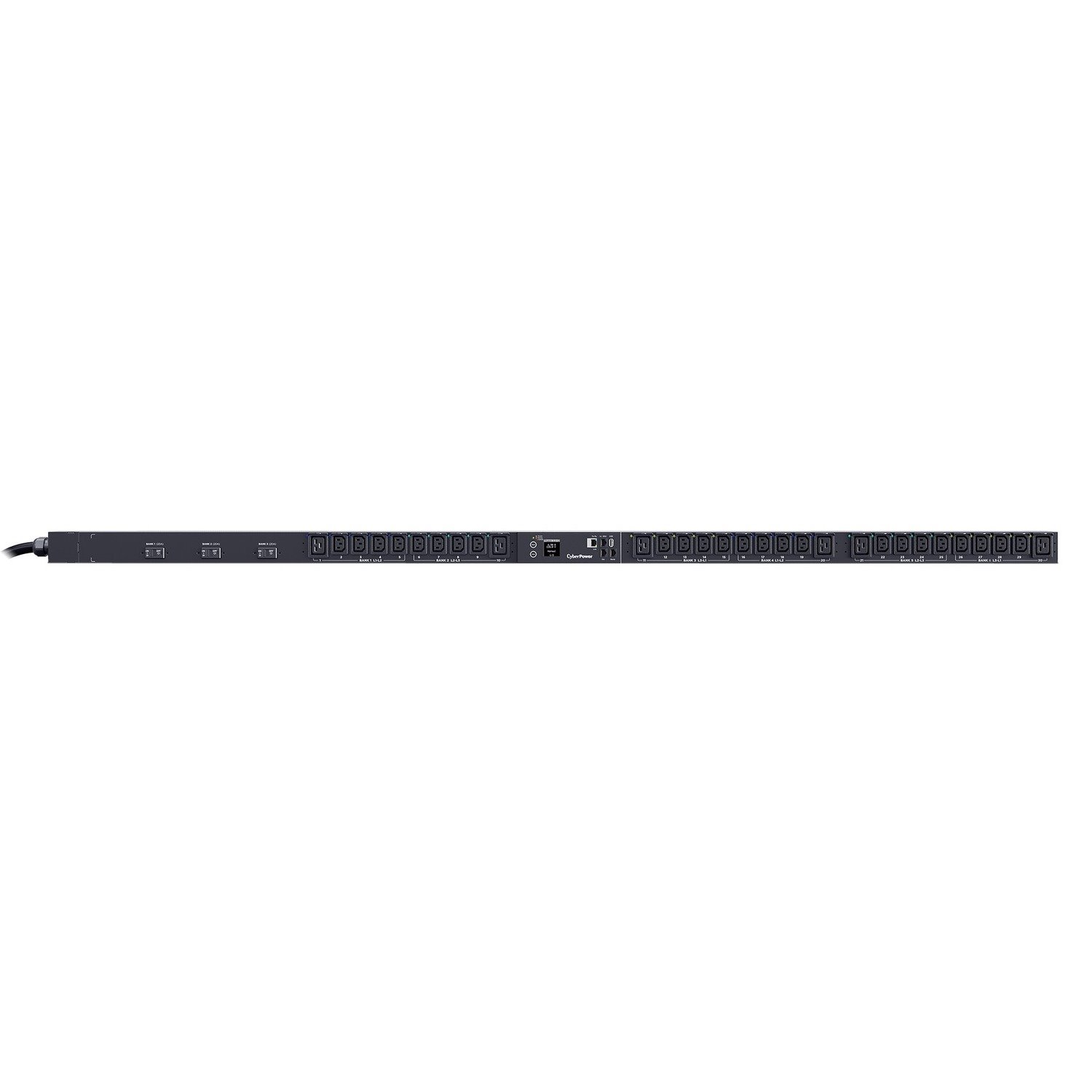 CyberPower PDU83107 3 Phase 200 - 240 VAC 50A Switched Metered-by-Outlet PDU