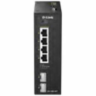 D-Link DIS-100G DIS-100G-06P 4 Ports Ethernet Switch - Gigabit Ethernet - 10/100/1000Base-T, 1000Base-X - Black