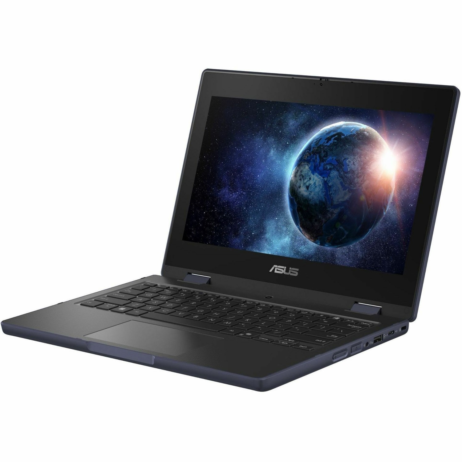 Asus BR1104F BR1104FTA-NS0068XA 11.6" Touchscreen Rugged Convertible 2 in 1 Notebook - HD - 60 Hz - Intel N-Series N150 - 8 GB - 128 GB SSD - English Keyboard - Mineral Gray