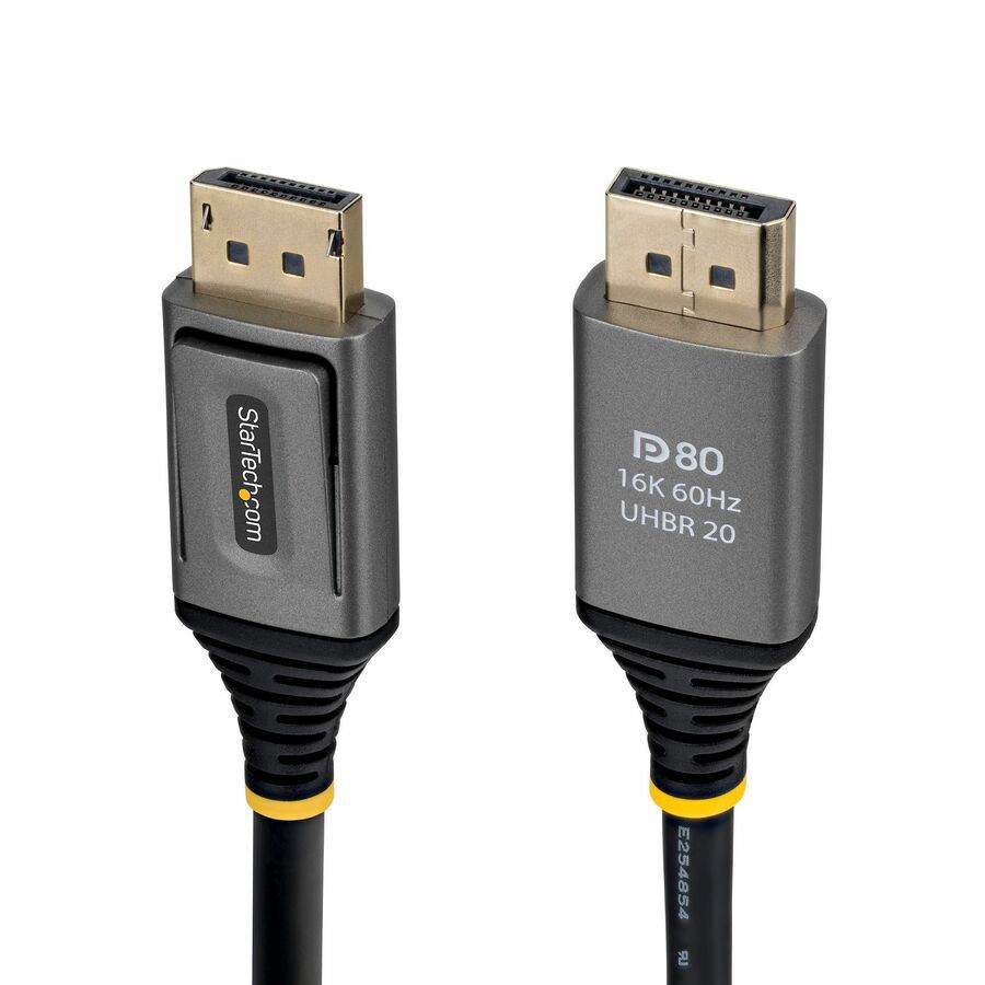 StarTech 1.5m DisplayPort 2.1 Cable, VESA Certified DP80 DisplayPort Cable, 10K/8K 60Hz, 16K 60Hz/8K 240Hz w/DSC 1.2a, DP 2.1 Cord