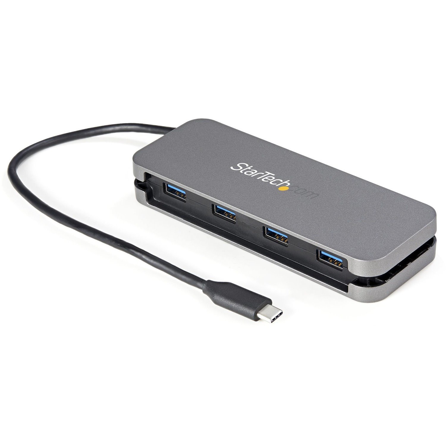 StarTech.com 4 Port USB C Hub - 4x USB-A - 5Gbps USB 3.0 Type-C Hub (USB 3.2/3.2 Gen 1) - Bus Powered - 11" Long Cable w/ Cable Management