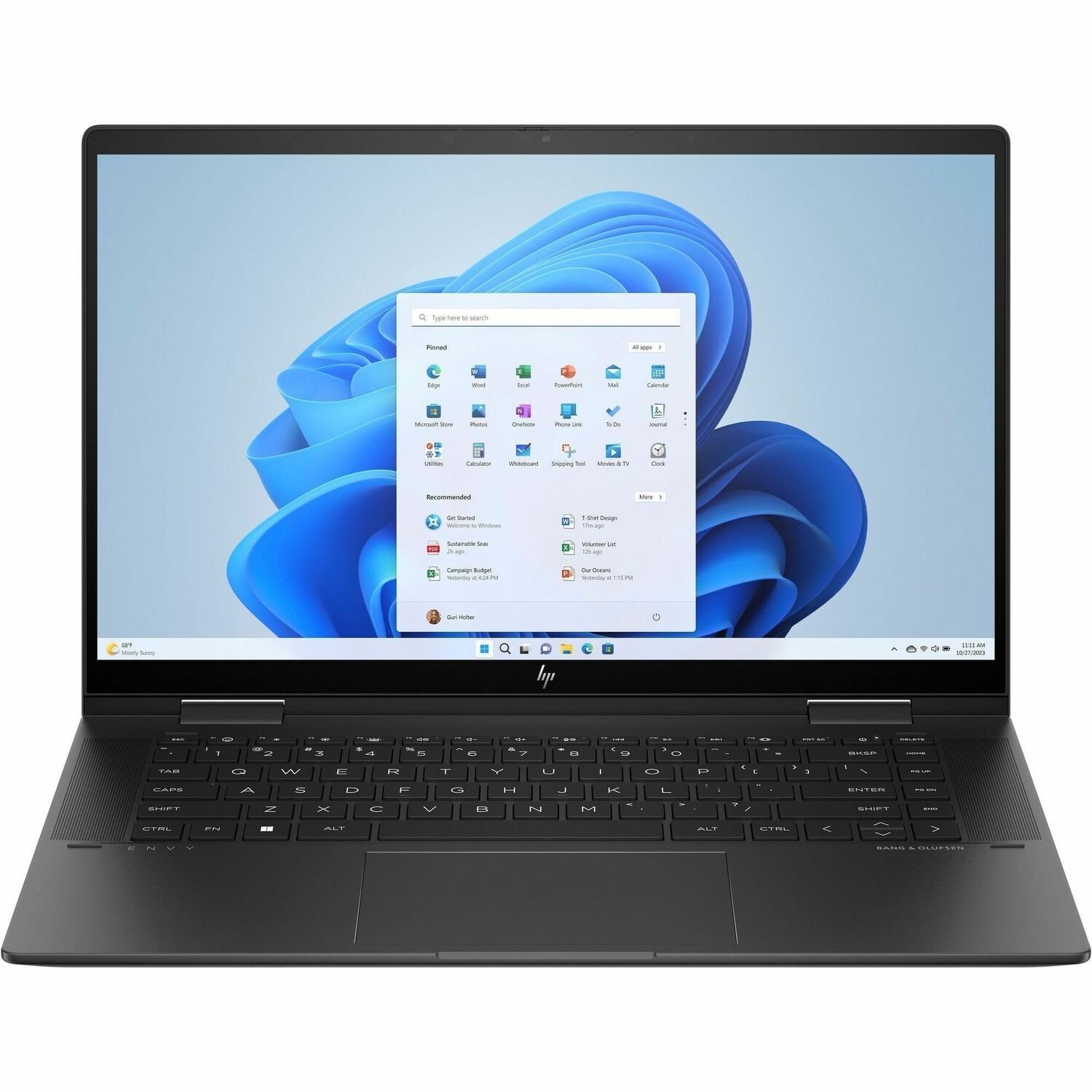 HP ENVY x360 15-fh0000 15-fh0008ca 15.6" Touchscreen Convertible 2 in 1 Notebook - Full HD - AMD Ryzen 7 7730U - 16 GB - 1 TB SSD - Nightfall Black Aluminum