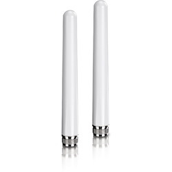 TRENDnet 3/6/7 dBi Outdoor Tri-Band Omni Antenna Kit, TEW-A057, 2.4GHz, 5GHz, 6GHz, Compatible with 802.11be/ ax/ac/n/g/b/a Routers and Access Points, N-Type Connector, White