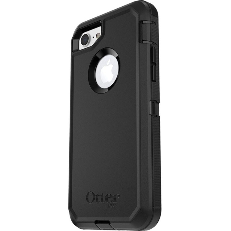 OtterBox Defender Carrying Case (Holster) Apple iPhone 7, iPhone 8 Smartphone - Black