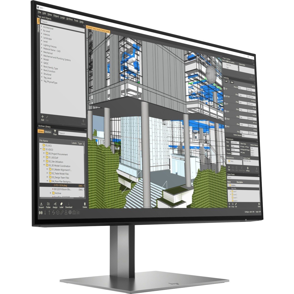 HP Z24n G3 24" Class WUXGA LCD Monitor - 16:9 - Silver