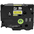 Brother HGES6515PK Black on Yellow Extra-Strength Adhesive Label Tape