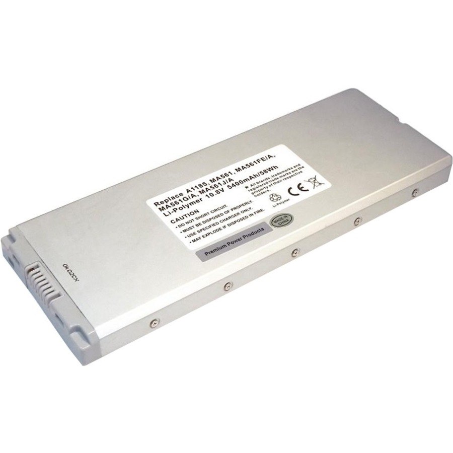 Ereplacements Laptop Battery For Apple MacBook 13 Inch White, 661-3958, 661-4254, 661-4413, 661-4571