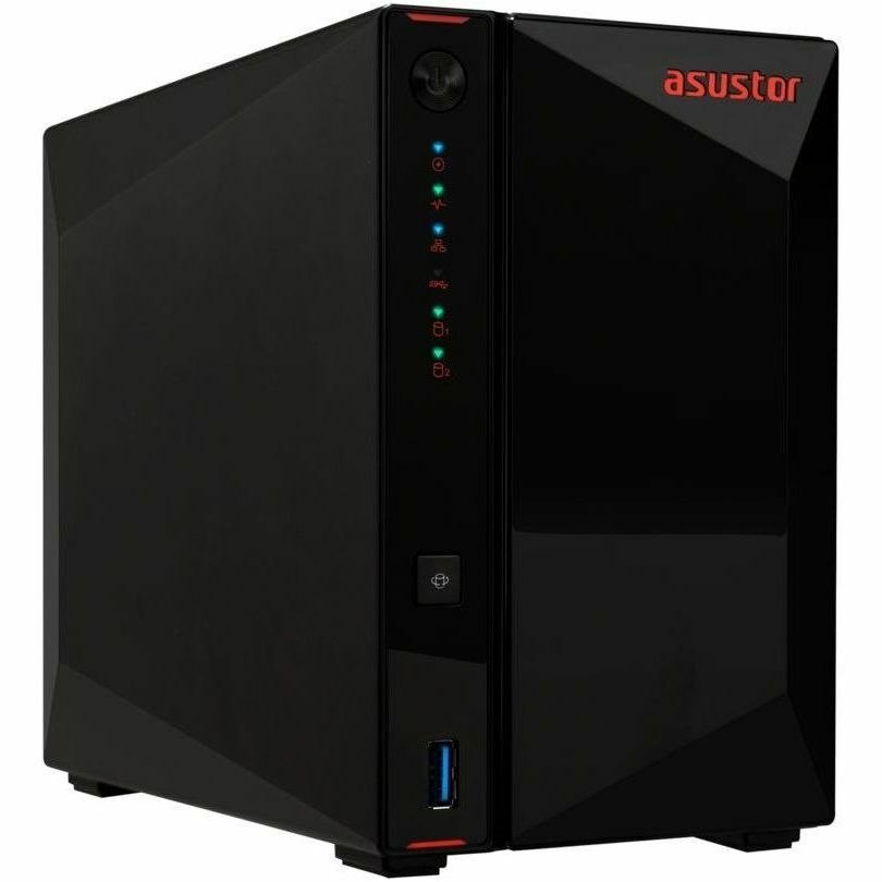 Asustor 2-Bay Nas(No Disk), Celeron N5105 2.0GHz, 4GB, M.2(4), 2.5G(2), Usb(3), TWR, 3YR