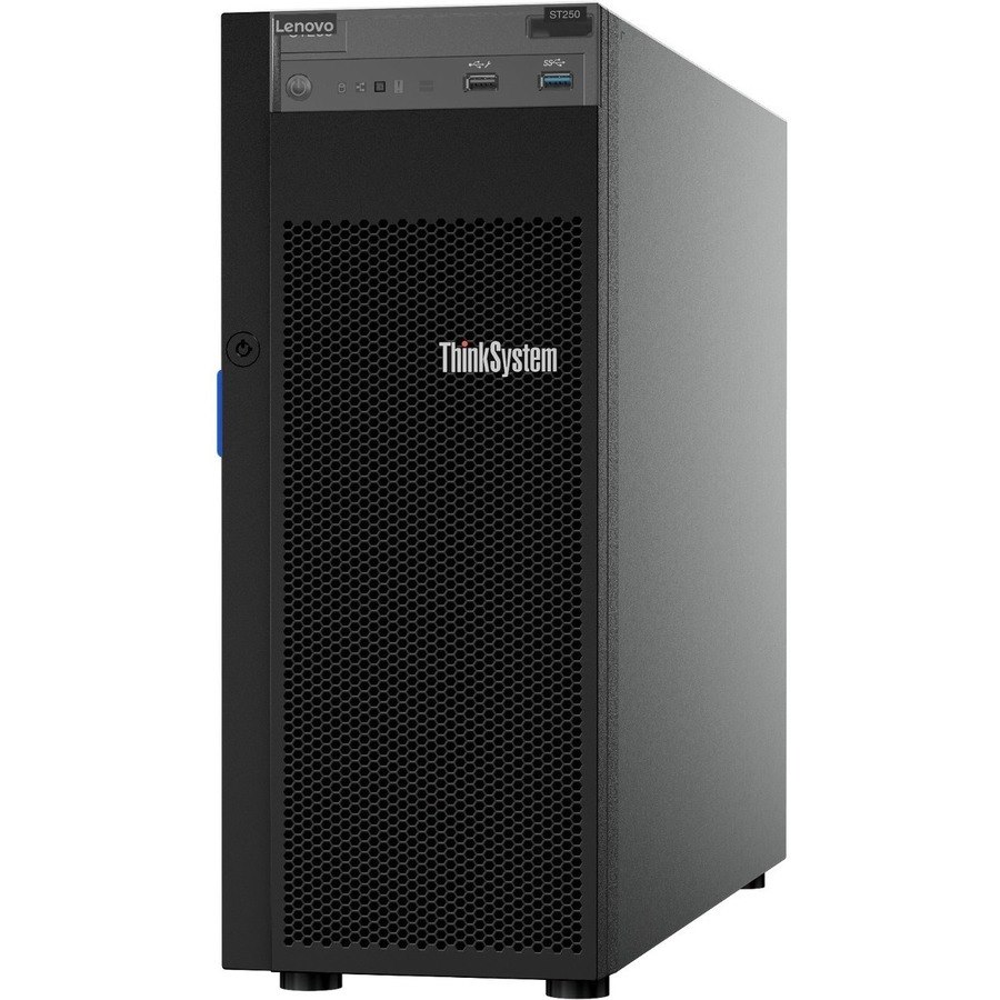 Lenovo ThinkSystem ST250 7Y46A013NA 4U Tower Server - 1 Xeon E-2176G 3.70 GHz - 16 GB RAM - Serial ATA/600 Controller