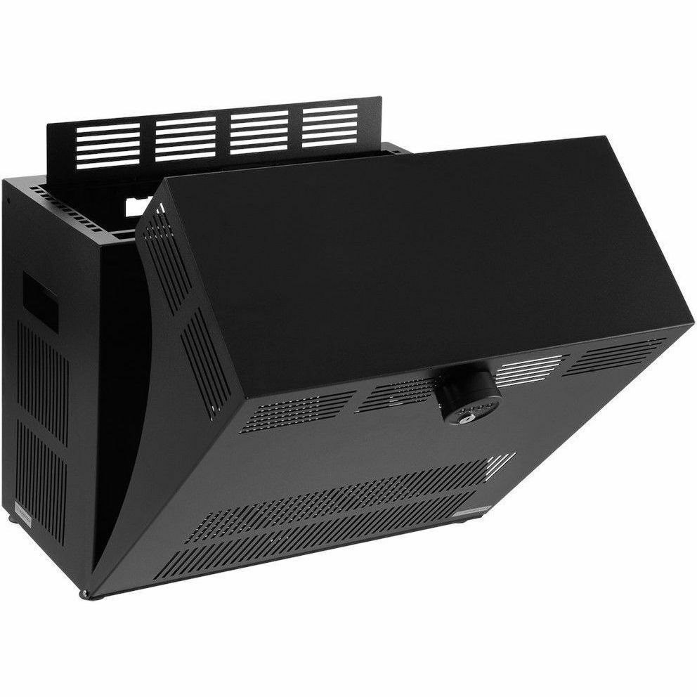 RACKMOUNT.IT EagleRack Mounting Enclosure for UPS, Firewall, Switch, Power Supply, Network Equipment, Patch Panel - Jet Black
