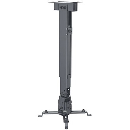 Projector Mount, Ceiling or Wall, Tilt & Swivel, Height Range: 43-65cm, Max 20kg, Black, Lifetime Warranty