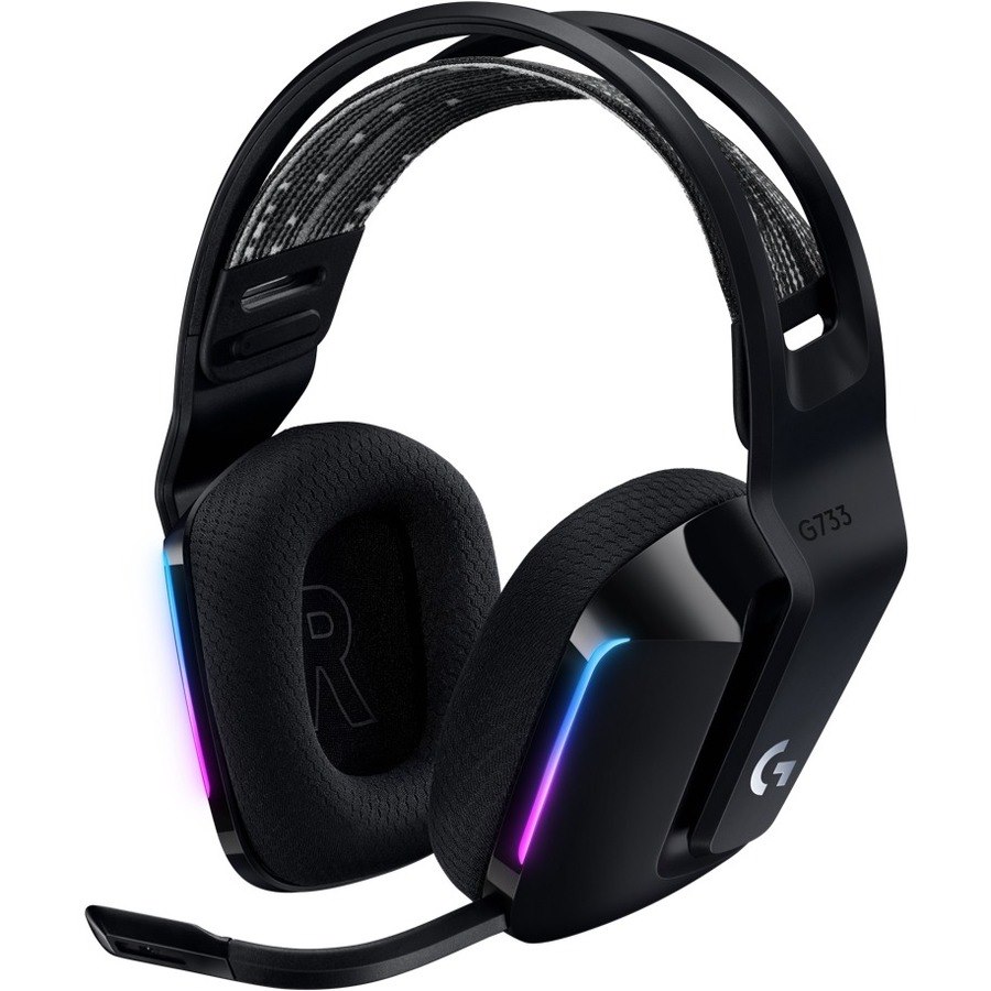 Logitech G733 Wired/Wireless Over-the-head Stereo Gaming Headset - Black