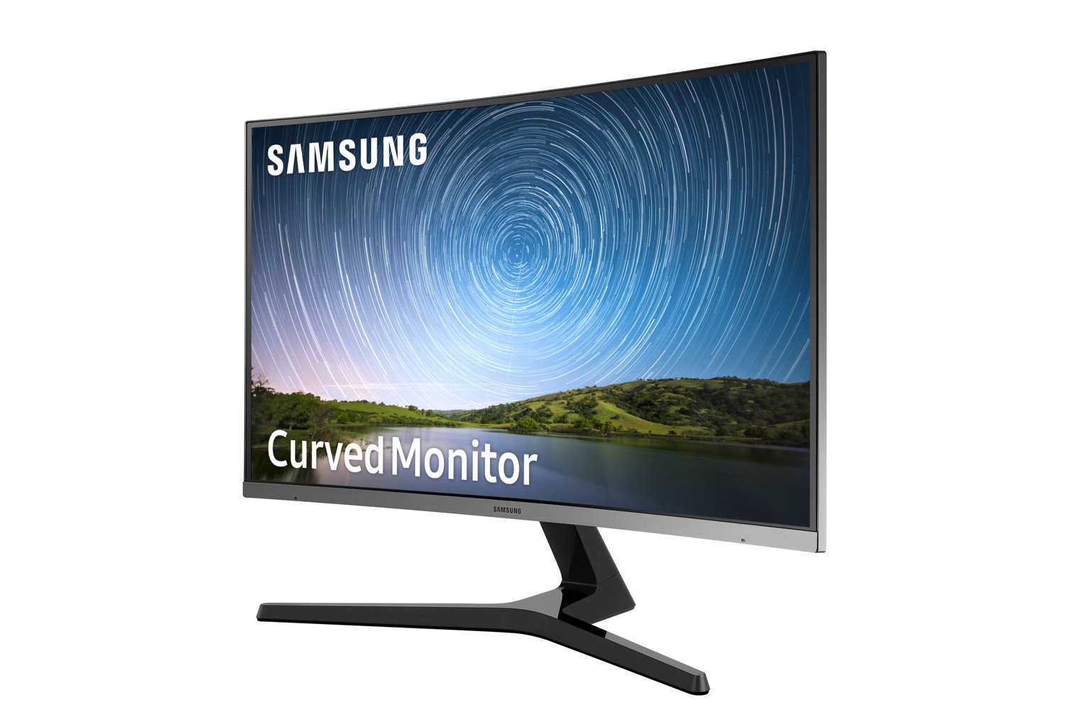 Samsung LC27R500FHEXXY 27" Class Full HD Curved Screen LCD Monitor - 16:9 - Dark Blue, Grey