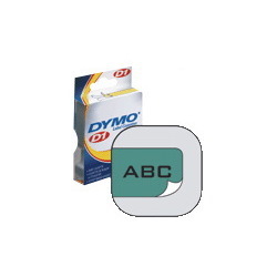 Dymo Tape D1 12MMX7M BLK/GRN