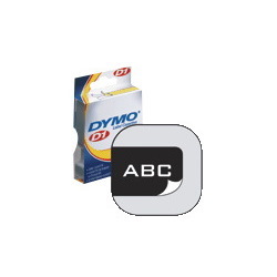 Dymo Tape D1 19MMX7M WHT/BLK