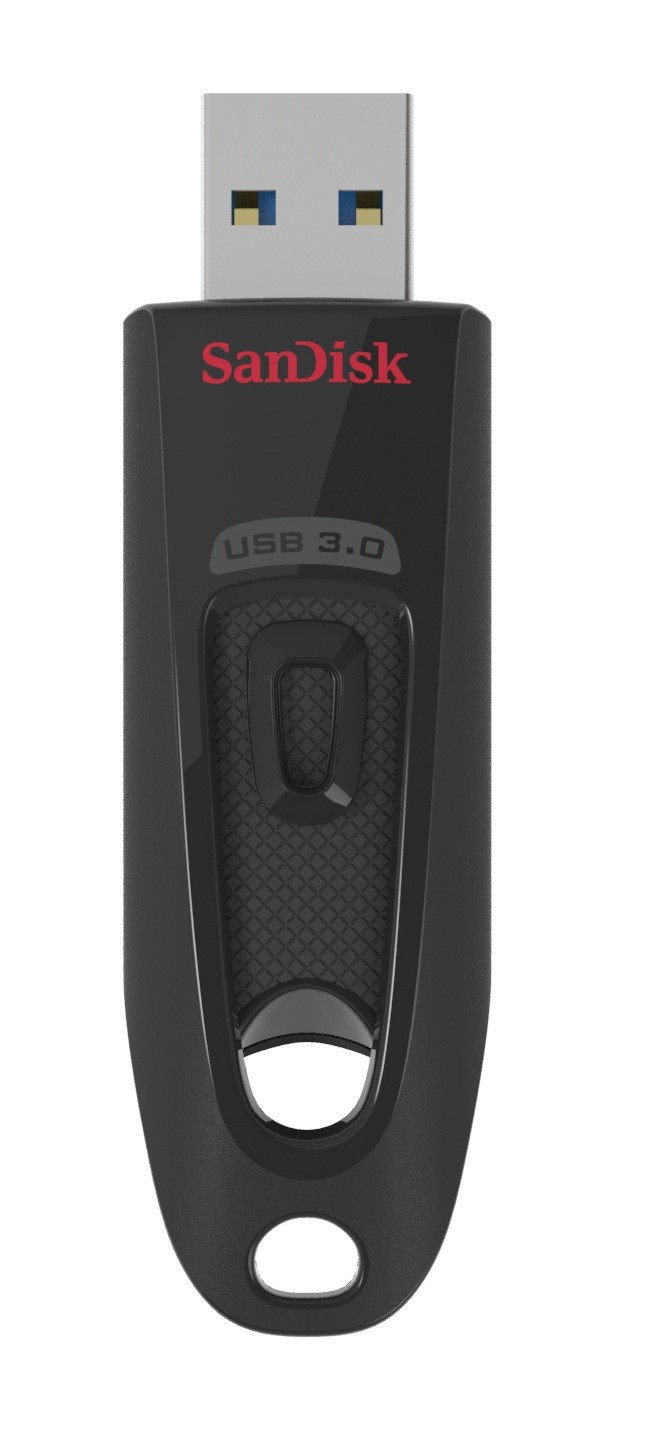 SanDisk Ultra 32GB USB3.0 Flash Drive ~130MB/s Memory Stick Thumb Key Lightweight SecureAccess Password-Protected Retail 5yr BLACK